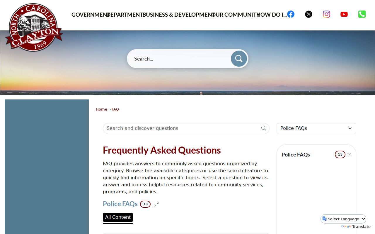 Johnston County Clayton criminal record and police report FAQ