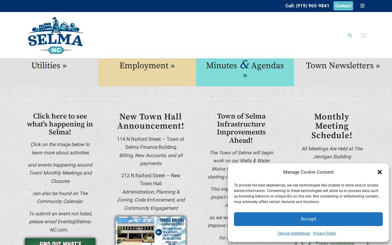 Johnston County Selma municipal source for criminal record checks